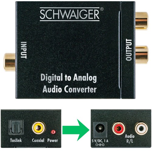 Schwaiger dac audio konverter - dac,